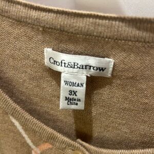 Croft & Barrow Women's Beige Sweater